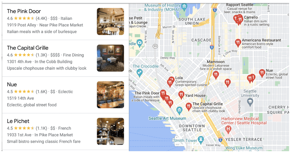 Illustration: Google’s local “Map Pack” (top results for a location-based search)[7]. GEO SEO strategies aim to get your business into this highly visible box.