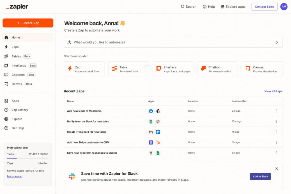 Zapier automation workflows from top SaaS tools every startup uses to save time